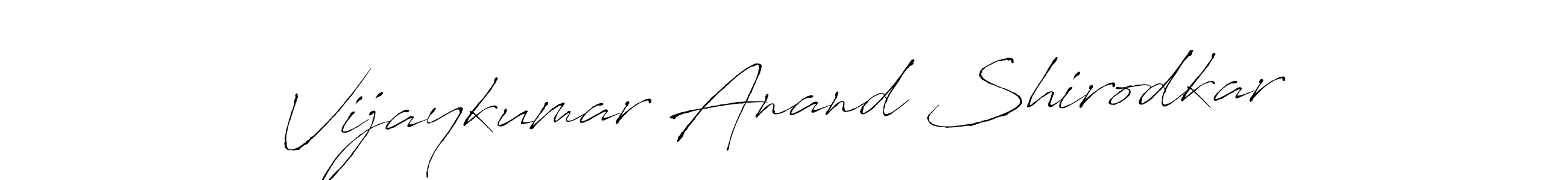 The best way (Antro_Vectra) to make a short signature is to pick only two or three words in your name. The name Vijaykumar Anand Shirodkar include a total of six letters. For converting this name. Vijaykumar Anand Shirodkar signature style 6 images and pictures png