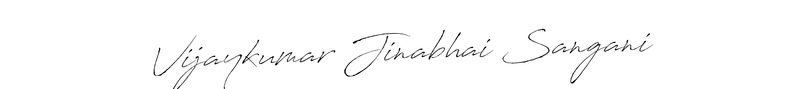 Make a beautiful signature design for name Vijaykumar Jinabhai Sangani. With this signature (Antro_Vectra) style, you can create a handwritten signature for free. Vijaykumar Jinabhai Sangani signature style 6 images and pictures png