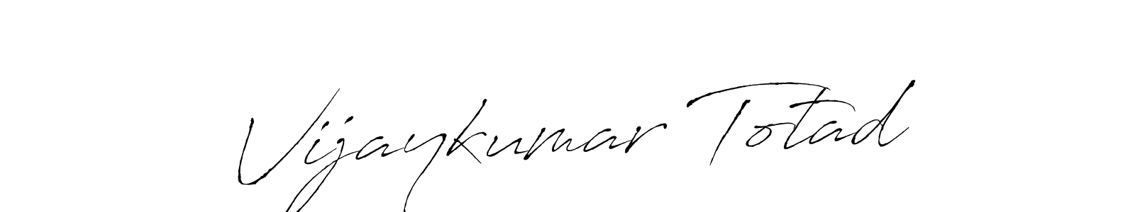It looks lik you need a new signature style for name Vijaykumar Totad. Design unique handwritten (Antro_Vectra) signature with our free signature maker in just a few clicks. Vijaykumar Totad signature style 6 images and pictures png