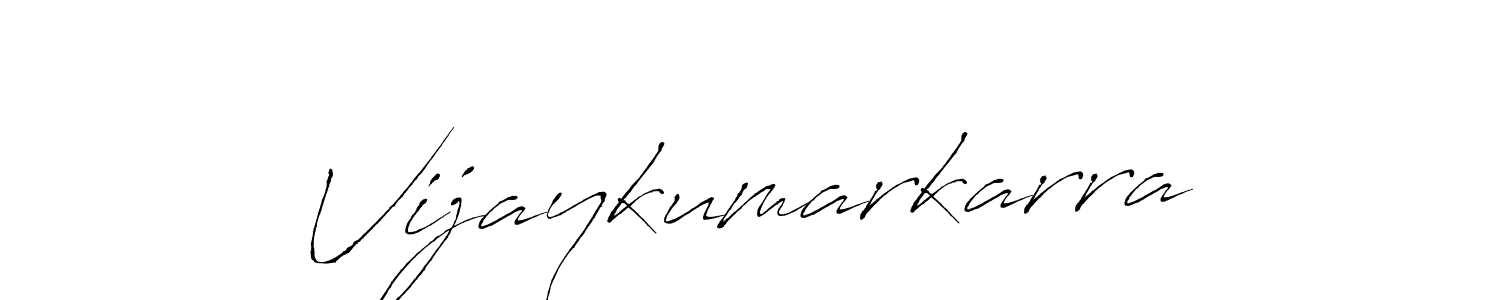 Create a beautiful signature design for name Vijaykumarkarra. With this signature (Antro_Vectra) fonts, you can make a handwritten signature for free. Vijaykumarkarra signature style 6 images and pictures png