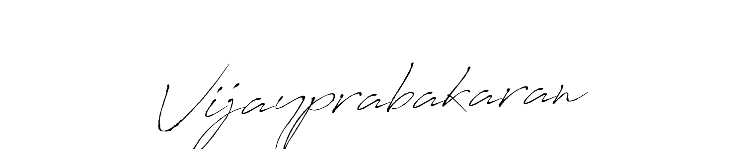 Also we have Vijayprabakaran name is the best signature style. Create professional handwritten signature collection using Antro_Vectra autograph style. Vijayprabakaran signature style 6 images and pictures png