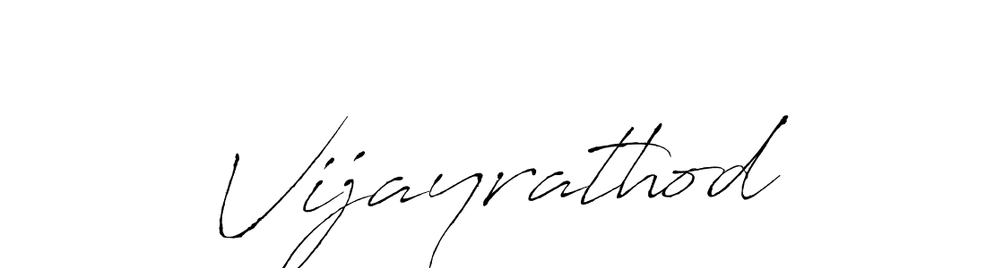 Vijayrathod stylish signature style. Best Handwritten Sign (Antro_Vectra) for my name. Handwritten Signature Collection Ideas for my name Vijayrathod. Vijayrathod signature style 6 images and pictures png