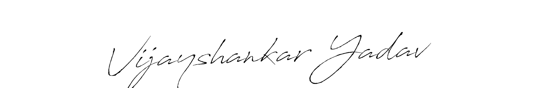 Design your own signature with our free online signature maker. With this signature software, you can create a handwritten (Antro_Vectra) signature for name Vijayshankar Yadav. Vijayshankar Yadav signature style 6 images and pictures png