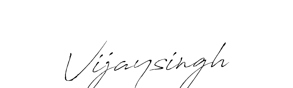 Vijaysingh stylish signature style. Best Handwritten Sign (Antro_Vectra) for my name. Handwritten Signature Collection Ideas for my name Vijaysingh. Vijaysingh signature style 6 images and pictures png