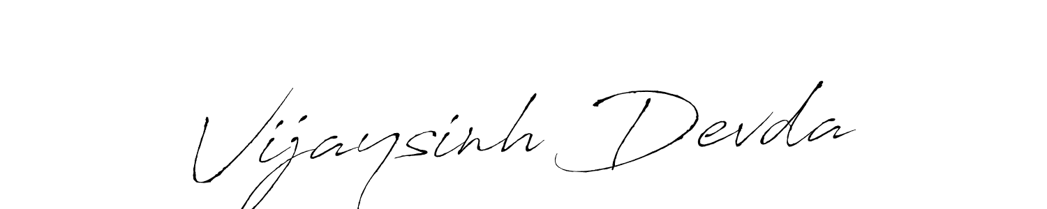 Design your own signature with our free online signature maker. With this signature software, you can create a handwritten (Antro_Vectra) signature for name Vijaysinh Devda. Vijaysinh Devda signature style 6 images and pictures png