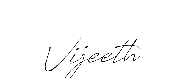 How to make Vijeeth signature? Antro_Vectra is a professional autograph style. Create handwritten signature for Vijeeth name. Vijeeth signature style 6 images and pictures png