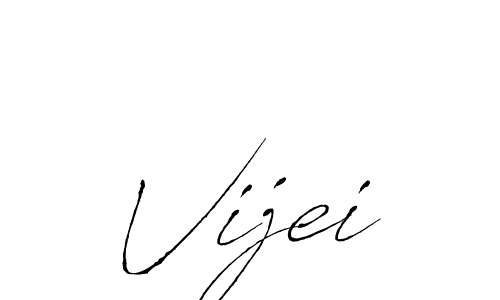 Design your own signature with our free online signature maker. With this signature software, you can create a handwritten (Antro_Vectra) signature for name Vijei. Vijei signature style 6 images and pictures png