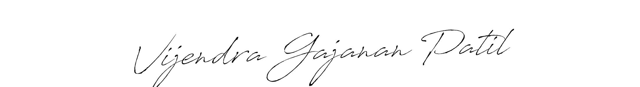Make a beautiful signature design for name Vijendra Gajanan Patil. With this signature (Antro_Vectra) style, you can create a handwritten signature for free. Vijendra Gajanan Patil signature style 6 images and pictures png