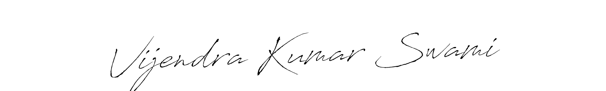 Make a beautiful signature design for name Vijendra Kumar Swami. With this signature (Antro_Vectra) style, you can create a handwritten signature for free. Vijendra Kumar Swami signature style 6 images and pictures png