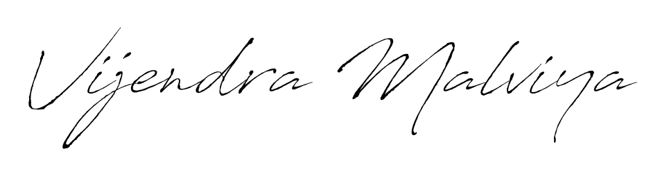 A dynamic signature style for Vijendra Malviya using Antro_Vectra script. Designed to look authentic, handwritten, and professional. Vijendra Malviya signature style 6 images and pictures png