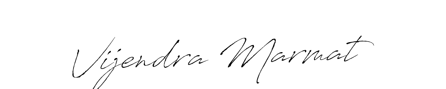 Design your own signature with our free online signature maker. With this signature software, you can create a handwritten (Antro_Vectra) signature for name Vijendra Marmat. Vijendra Marmat signature style 6 images and pictures png