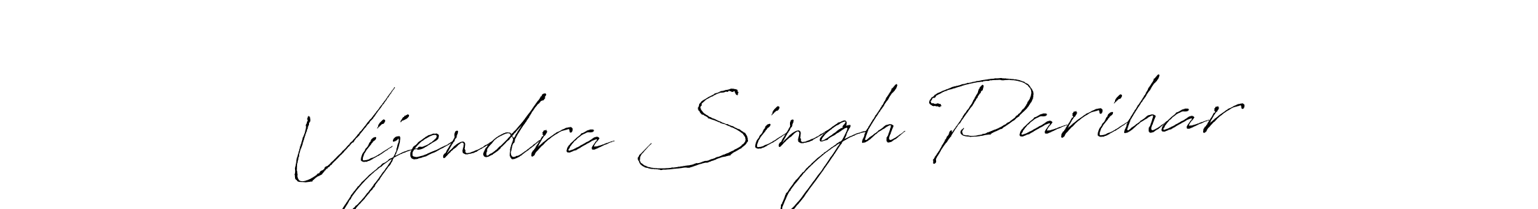 Also we have Vijendra Singh Parihar name is the best signature style. Create professional handwritten signature collection using Antro_Vectra autograph style. Vijendra Singh Parihar signature style 6 images and pictures png