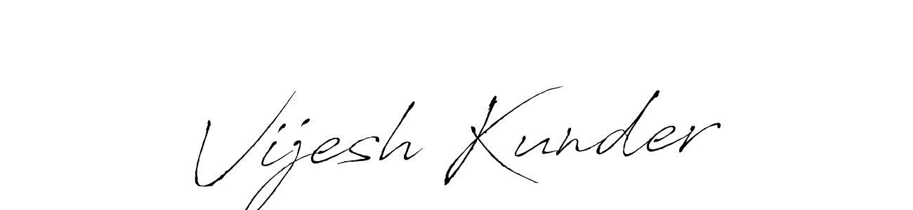 Once you've used our free online signature maker to create your best signature Antro_Vectra style, it's time to enjoy all of the benefits that Vijesh Kunder name signing documents. Vijesh Kunder signature style 6 images and pictures png