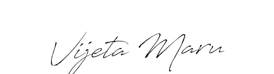 Create a beautiful signature design for name Vijeta Maru. With this signature (Antro_Vectra) fonts, you can make a handwritten signature for free. Vijeta Maru signature style 6 images and pictures png