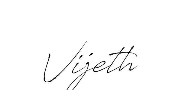 Use a signature maker to create a handwritten signature online. With this signature software, you can design (Antro_Vectra) your own signature for name Vijeth. Vijeth signature style 6 images and pictures png