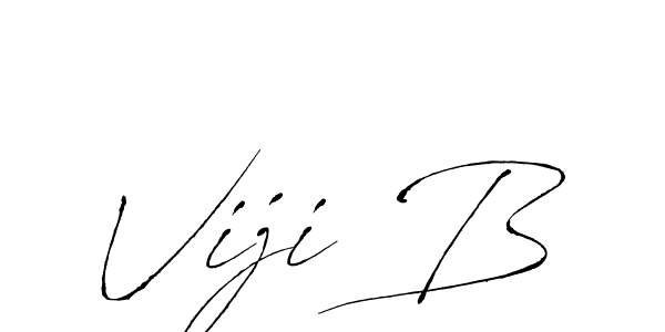 Create a beautiful signature design for name Viji B. With this signature (Antro_Vectra) fonts, you can make a handwritten signature for free. Viji B signature style 6 images and pictures png