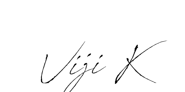 You should practise on your own different ways (Antro_Vectra) to write your name (Viji K) in signature. don't let someone else do it for you. Viji K signature style 6 images and pictures png
