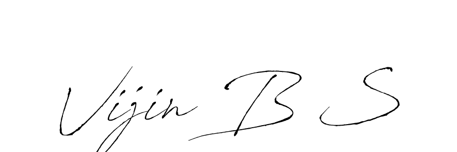 Similarly Antro_Vectra is the best handwritten signature design. Signature creator online .You can use it as an online autograph creator for name Vijin B S. Vijin B S signature style 6 images and pictures png