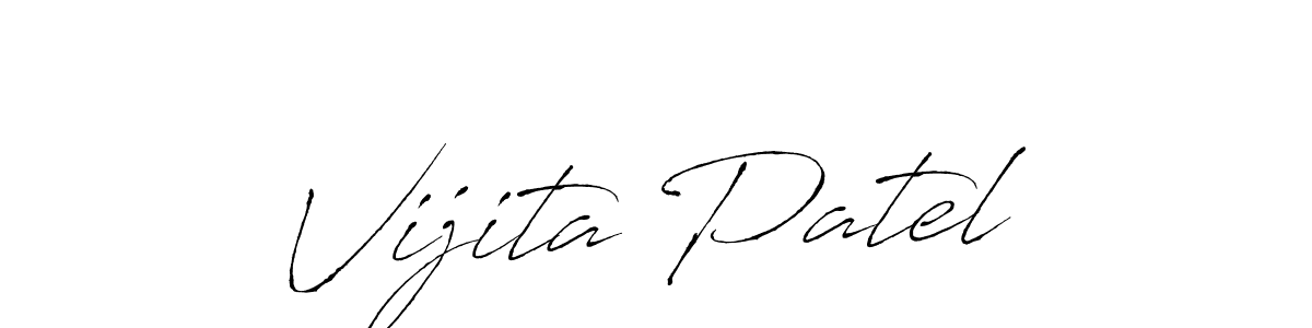 Use a signature maker to create a handwritten signature online. With this signature software, you can design (Antro_Vectra) your own signature for name Vijita Patel. Vijita Patel signature style 6 images and pictures png