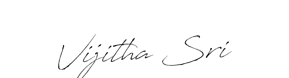 Use a signature maker to create a handwritten signature online. With this signature software, you can design (Antro_Vectra) your own signature for name Vijitha Sri. Vijitha Sri signature style 6 images and pictures png