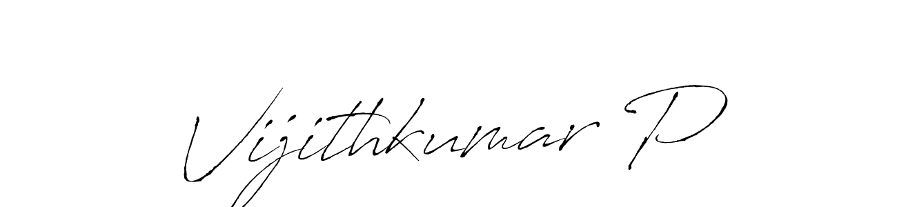 Make a beautiful signature design for name Vijithkumar P. Use this online signature maker to create a handwritten signature for free. Vijithkumar P signature style 6 images and pictures png