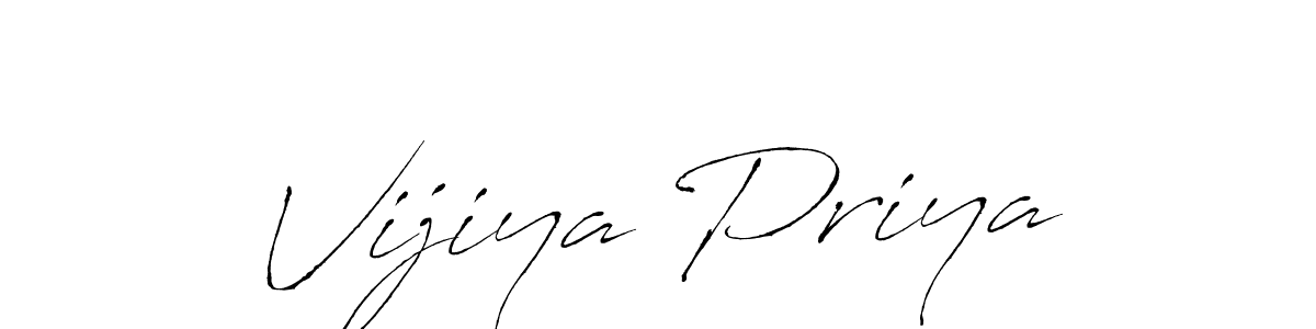 Make a beautiful signature design for name Vijiya Priya. With this signature (Antro_Vectra) style, you can create a handwritten signature for free. Vijiya Priya signature style 6 images and pictures png