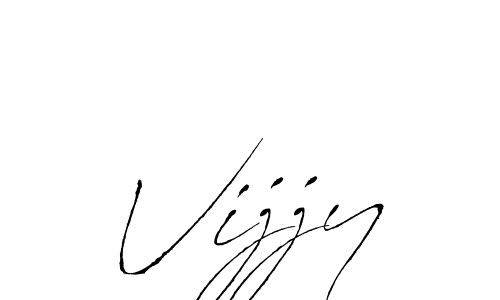 How to make Vijjy name signature. Use Antro_Vectra style for creating short signs online. This is the latest handwritten sign. Vijjy signature style 6 images and pictures png