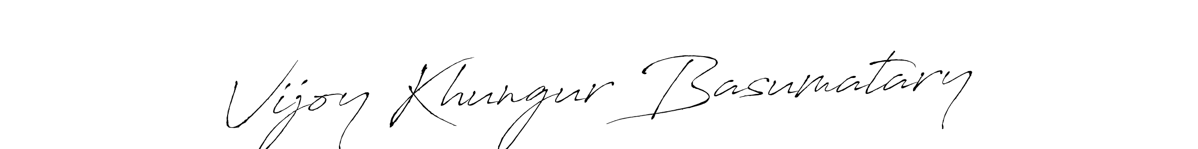 Vijoy Khungur Basumatary stylish signature style. Best Handwritten Sign (Antro_Vectra) for my name. Handwritten Signature Collection Ideas for my name Vijoy Khungur Basumatary. Vijoy Khungur Basumatary signature style 6 images and pictures png