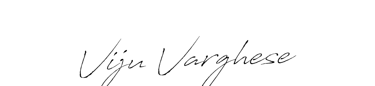 Viju Varghese stylish signature style. Best Handwritten Sign (Antro_Vectra) for my name. Handwritten Signature Collection Ideas for my name Viju Varghese. Viju Varghese signature style 6 images and pictures png