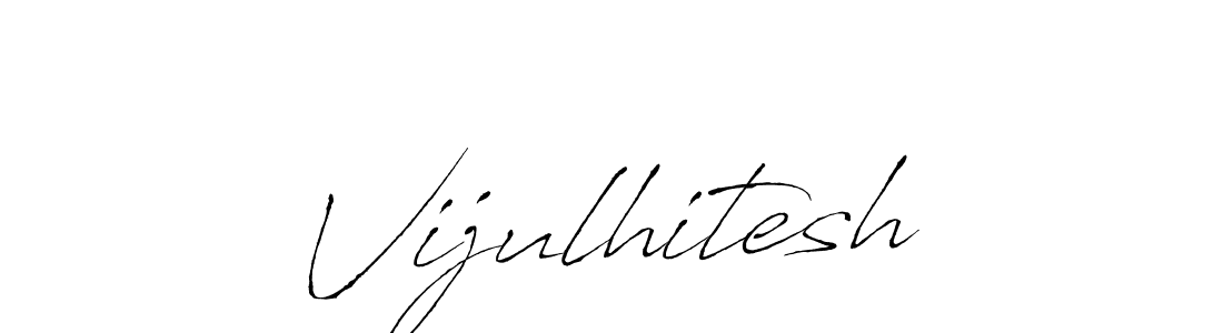 This is the best signature style for the Vijulhitesh name. Also you like these signature font (Antro_Vectra). Mix name signature. Vijulhitesh signature style 6 images and pictures png