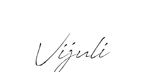 How to make Vijuli name signature. Use Antro_Vectra style for creating short signs online. This is the latest handwritten sign. Vijuli signature style 6 images and pictures png