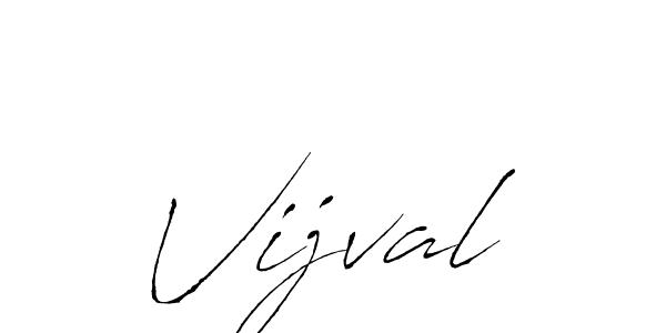 Vijval stylish signature style. Best Handwritten Sign (Antro_Vectra) for my name. Handwritten Signature Collection Ideas for my name Vijval. Vijval signature style 6 images and pictures png