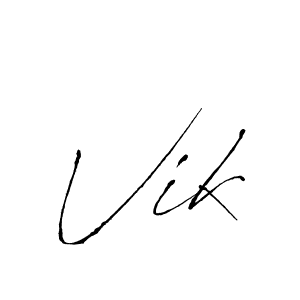 You can use this online signature creator to create a handwritten signature for the name Vik. This is the best online autograph maker. Vik signature style 6 images and pictures png