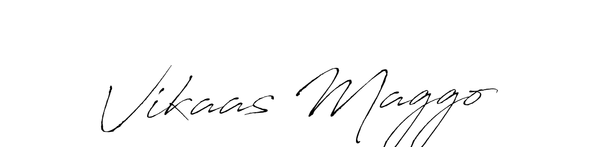 You can use this online signature creator to create a handwritten signature for the name Vikaas Maggo. This is the best online autograph maker. Vikaas Maggo signature style 6 images and pictures png