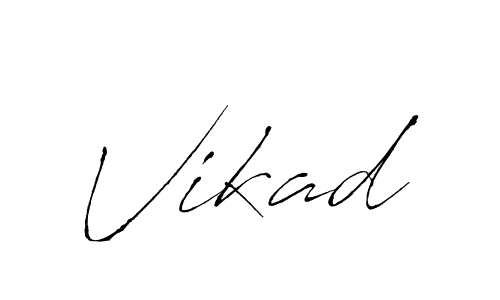 if you are searching for the best signature style for your name Vikad. so please give up your signature search. here we have designed multiple signature styles  using Antro_Vectra. Vikad signature style 6 images and pictures png