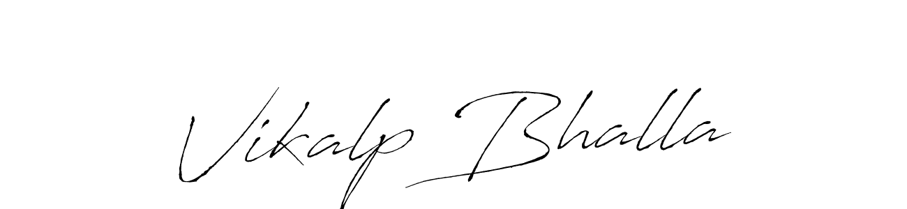 Use a signature maker to create a handwritten signature online. With this signature software, you can design (Antro_Vectra) your own signature for name Vikalp Bhalla. Vikalp Bhalla signature style 6 images and pictures png