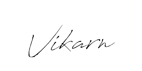 Also we have Vikarn name is the best signature style. Create professional handwritten signature collection using Antro_Vectra autograph style. Vikarn signature style 6 images and pictures png