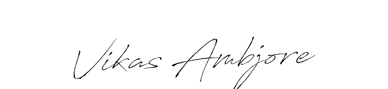 Also we have Vikas Ambjore name is the best signature style. Create professional handwritten signature collection using Antro_Vectra autograph style. Vikas Ambjore signature style 6 images and pictures png