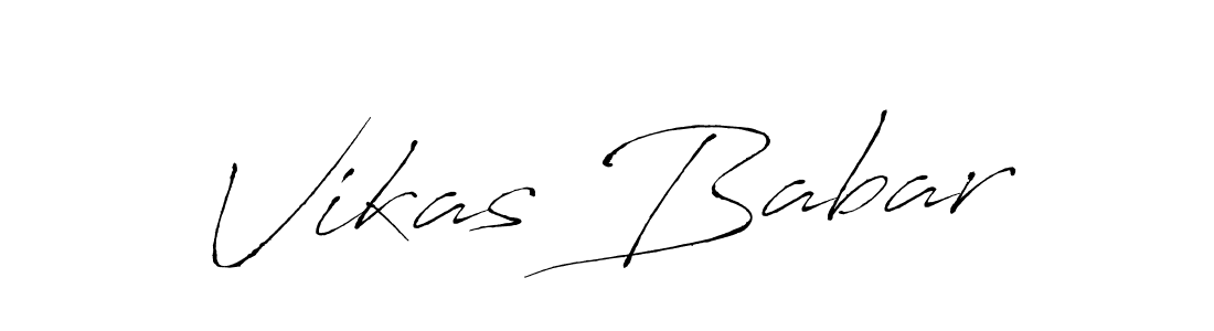 You should practise on your own different ways (Antro_Vectra) to write your name (Vikas Babar) in signature. don't let someone else do it for you. Vikas Babar signature style 6 images and pictures png