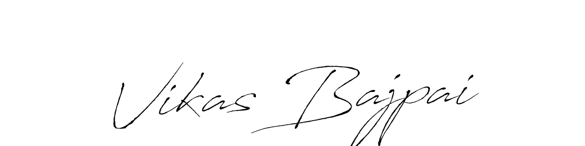 It looks lik you need a new signature style for name Vikas Bajpai. Design unique handwritten (Antro_Vectra) signature with our free signature maker in just a few clicks. Vikas Bajpai signature style 6 images and pictures png