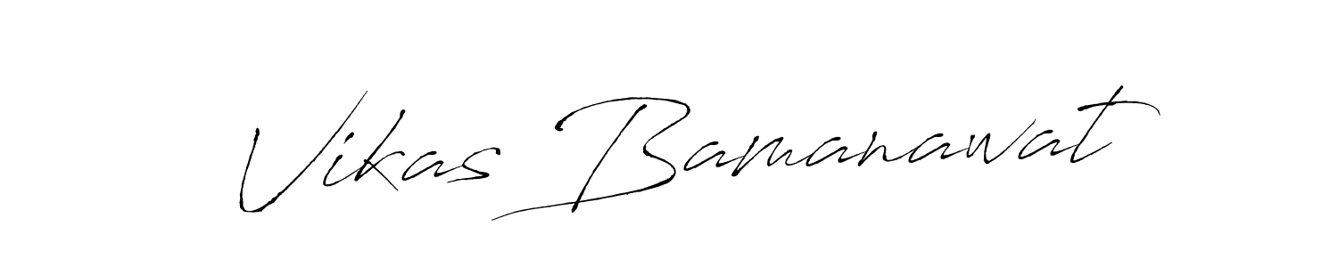 if you are searching for the best signature style for your name Vikas Bamanawat. so please give up your signature search. here we have designed multiple signature styles  using Antro_Vectra. Vikas Bamanawat signature style 6 images and pictures png