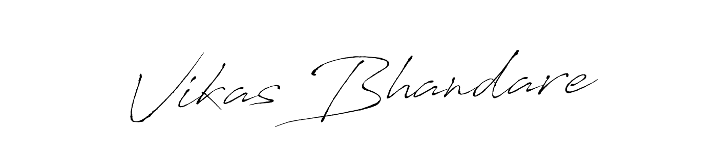 Make a beautiful signature design for name Vikas Bhandare. With this signature (Antro_Vectra) style, you can create a handwritten signature for free. Vikas Bhandare signature style 6 images and pictures png