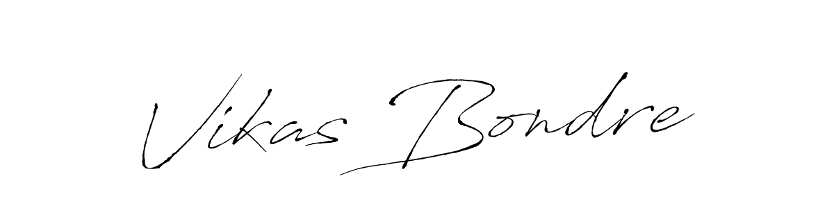 Vikas Bondre stylish signature style. Best Handwritten Sign (Antro_Vectra) for my name. Handwritten Signature Collection Ideas for my name Vikas Bondre. Vikas Bondre signature style 6 images and pictures png