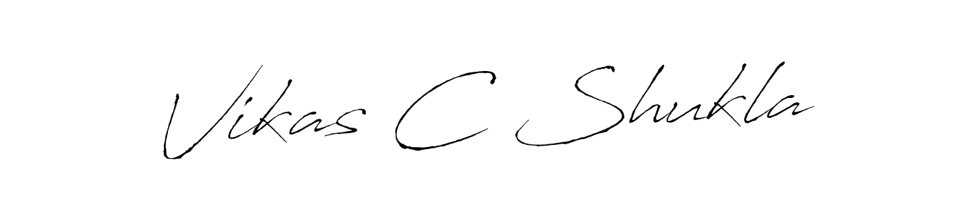 Make a beautiful signature design for name Vikas C Shukla. With this signature (Antro_Vectra) style, you can create a handwritten signature for free. Vikas C Shukla signature style 6 images and pictures png