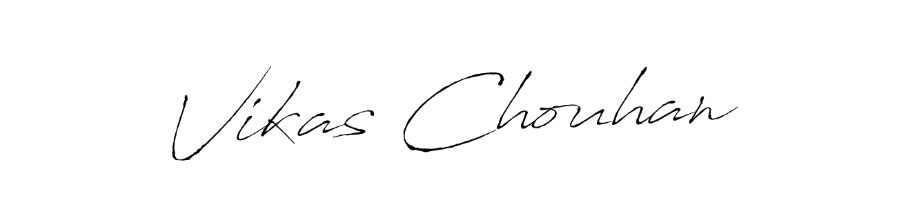 Create a beautiful signature design for name Vikas Chouhan. With this signature (Antro_Vectra) fonts, you can make a handwritten signature for free. Vikas Chouhan signature style 6 images and pictures png