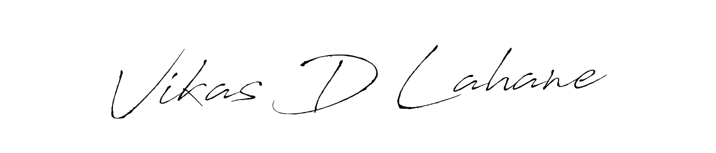 The best way (Antro_Vectra) to make a short signature is to pick only two or three words in your name. The name Vikas D Lahane include a total of six letters. For converting this name. Vikas D Lahane signature style 6 images and pictures png