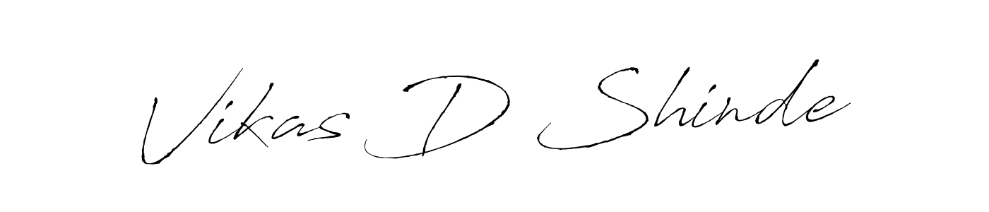 This is the best signature style for the Vikas D Shinde name. Also you like these signature font (Antro_Vectra). Mix name signature. Vikas D Shinde signature style 6 images and pictures png