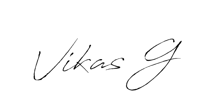 Design your own signature with our free online signature maker. With this signature software, you can create a handwritten (Antro_Vectra) signature for name Vikas G. Vikas G signature style 6 images and pictures png