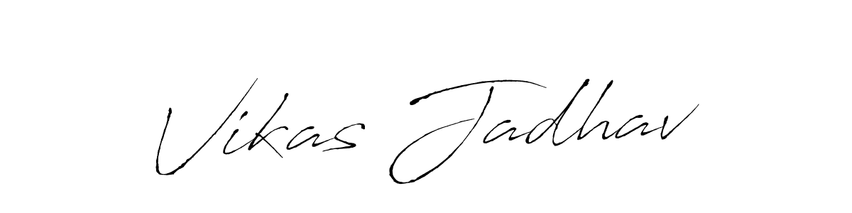 Use a signature maker to create a handwritten signature online. With this signature software, you can design (Antro_Vectra) your own signature for name Vikas Jadhav. Vikas Jadhav signature style 6 images and pictures png