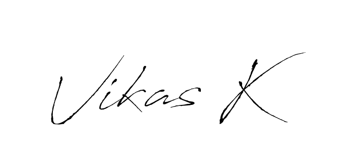 Also You can easily find your signature by using the search form. We will create Vikas K name handwritten signature images for you free of cost using Antro_Vectra sign style. Vikas K signature style 6 images and pictures png